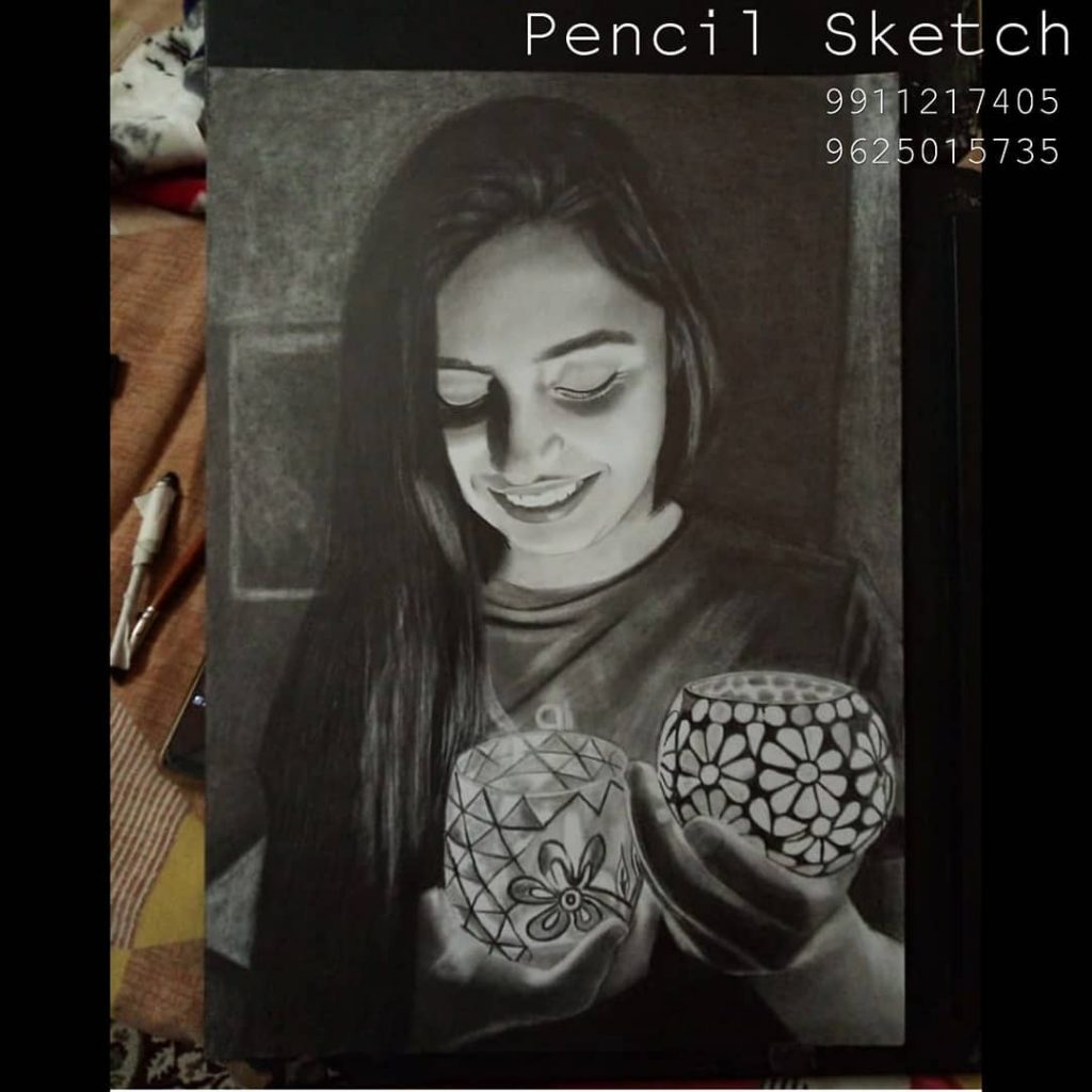 pencil sketch price delhi